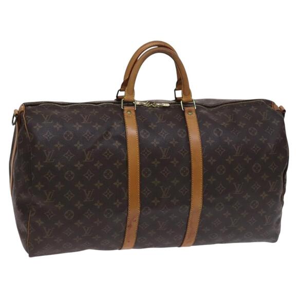 LOUIS VUITTON Monogram Keepall Bandouliere 55 Boston Bag M41414 - Picture 1 of 16